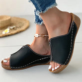 Women's Summer Sandals – Soft Low Heel Platform Indoor Outdoor Shoes - Himpall
